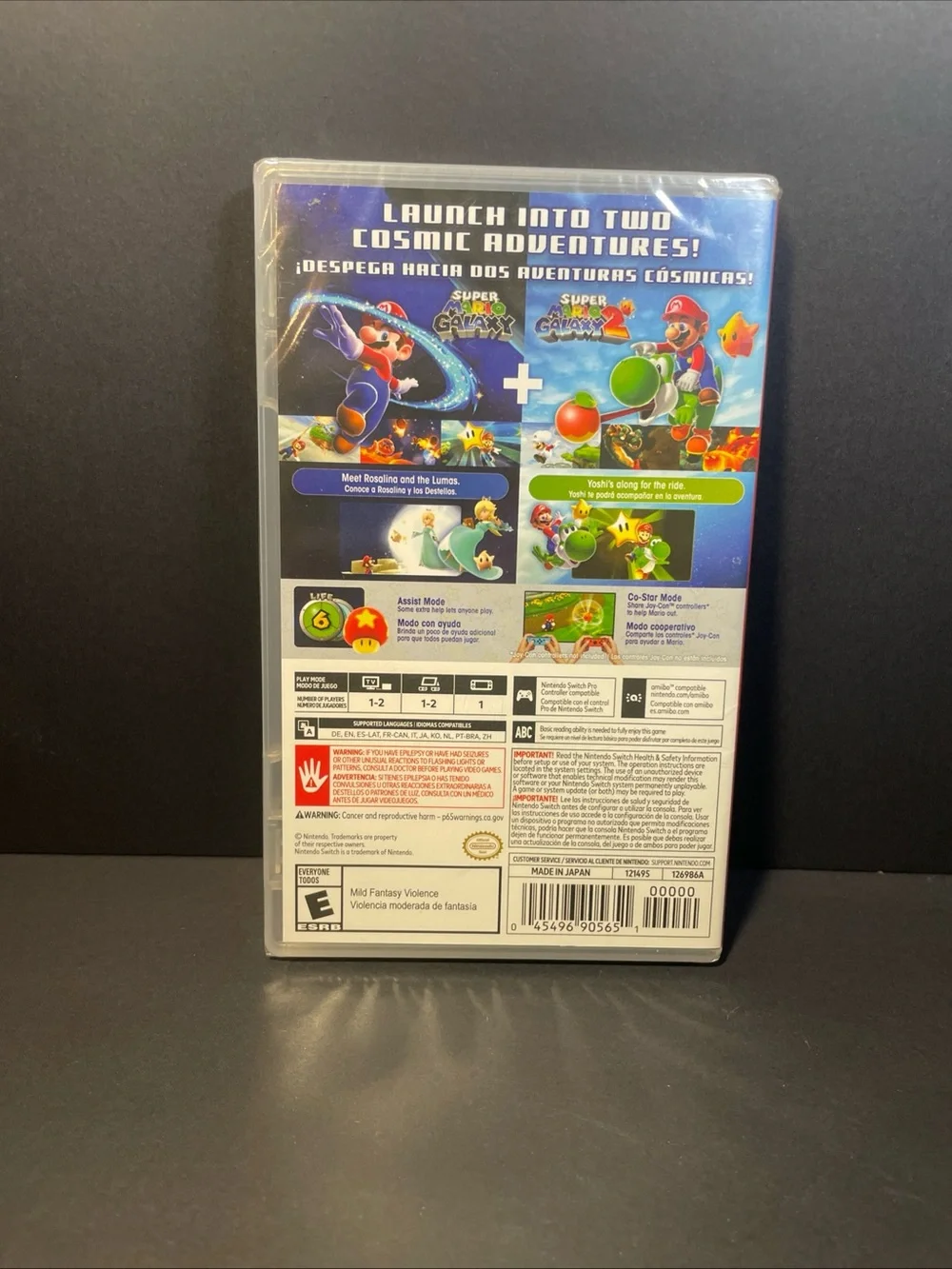 Nintendo Super Mario Galaxy & Super Mario Galaxy 2 (Black Case) sealed